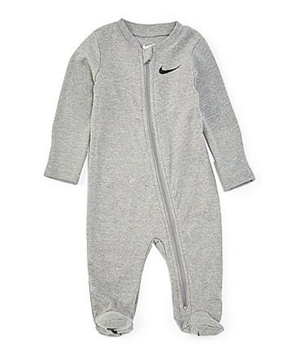 Nike Baby Gray Long Sleeve Essentials Footie